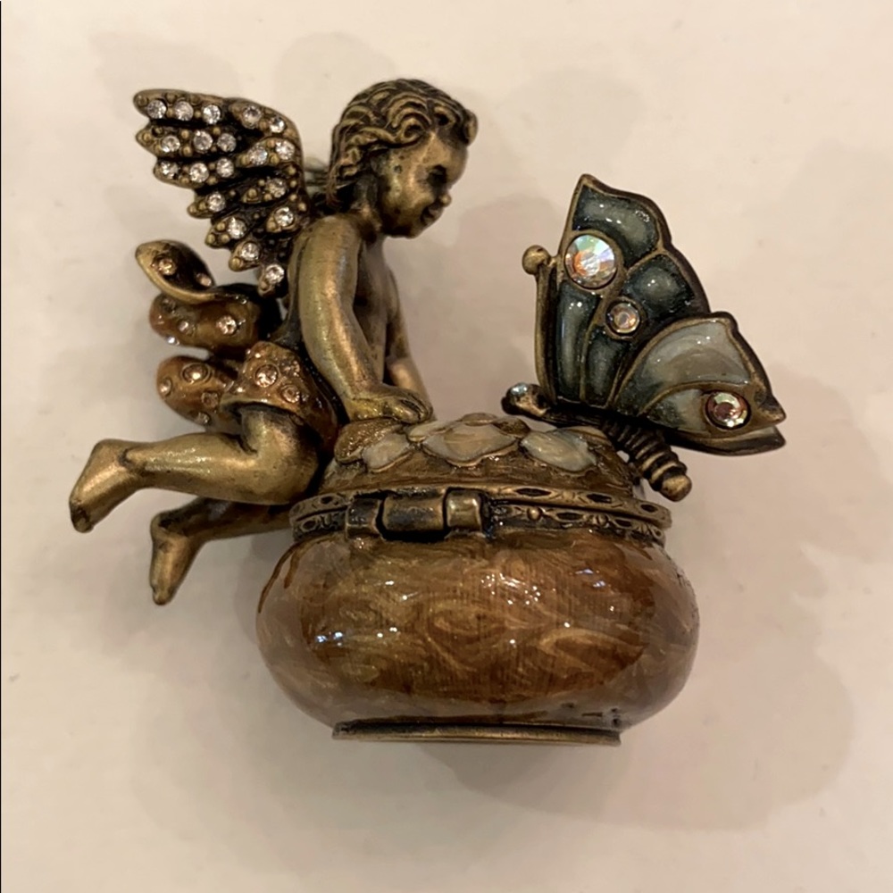 Jay Strongwater Butterfly/Fairy Trinket Box